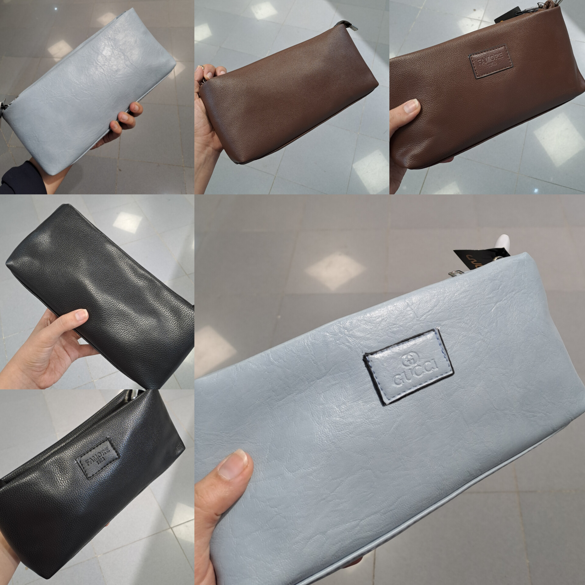 کیف دوشی چرم دو دسته